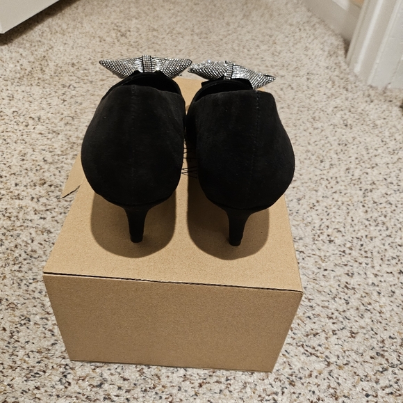 J Crew Women Crystal-bow Kitten Heels shoes - Picture 3 of 6